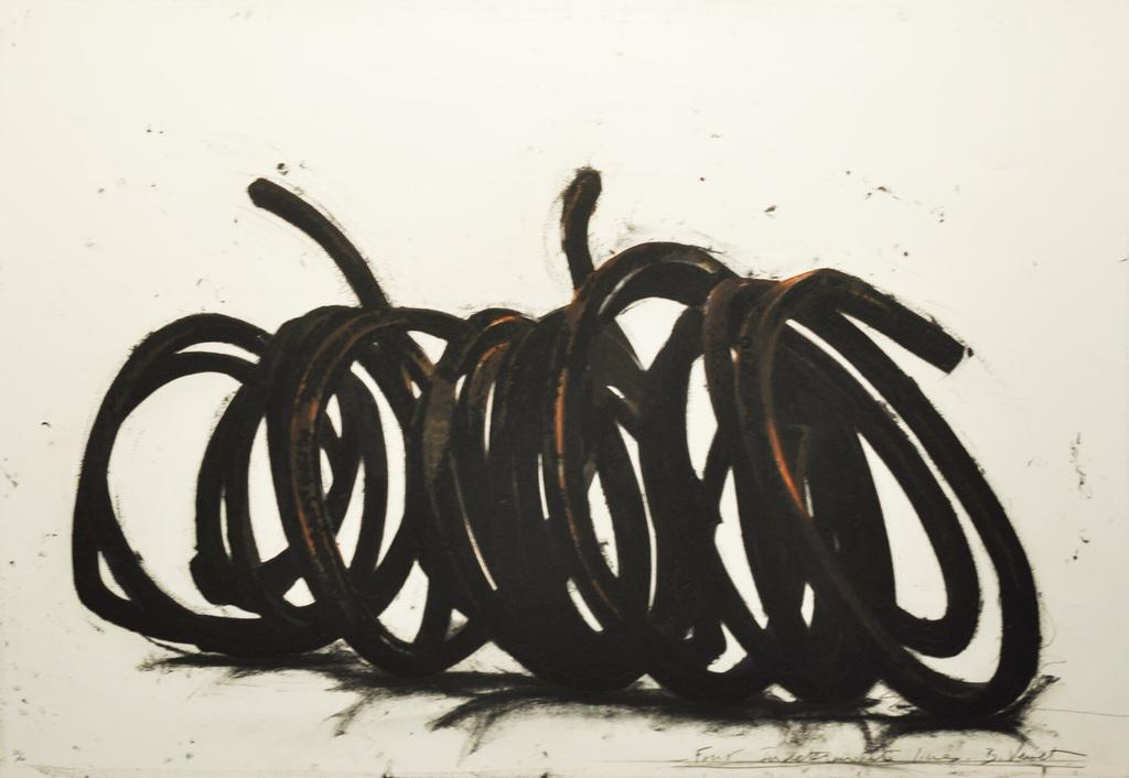 Bernar Venet - Four Indeterminate Lines: Bernar Venet - Four Indeterminate Lines_x000D_ _x000D_ Original Etching on paper _x000D_ Limited Edition of 50 _x000D_ 117 x 160 cm _x000D_ Hand Signed _x000D_ 2014