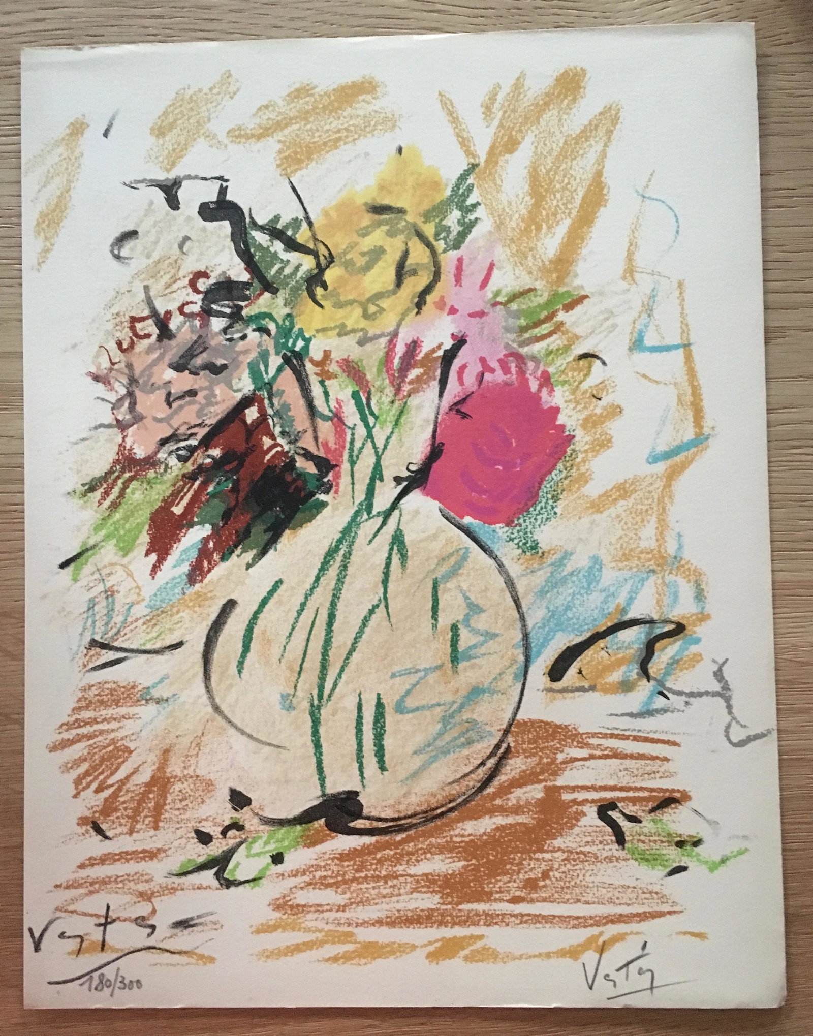 Marcel Vertès - Un et divers, 1961: Marcel Vertès - Un et divers, 1961_x000D_ _x000D_ Lithographie originale sur vélin blanc_x000D_ Signée à la main et numérotée 180 / 300_x000D_ Éditeur : Jacques Vial