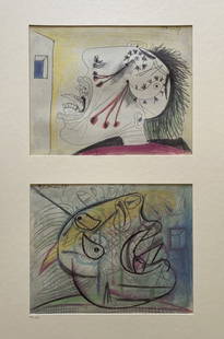 Pablo Picasso (after) - Guernica Study, 1990: Pablo Picasso (after) - Guernica Study, 1990Facsimile of Picasso's study for Guernica, stamped by SPADEM on the back, not signed, not numbered. Limited edition of 1937 + 30AP. Published by Philippe