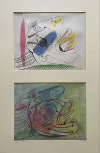 Pablo Picasso (after) - Guernica Study, 1990: Pablo Picasso (after) - Guernica Study, 1990Facsimile of Picasso's study for Guernica, stamped by SPADEM on the back, not signed, not numbered. Limited edition of 1937 + 30AP. Published by Philippe