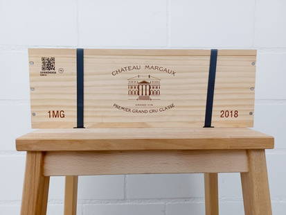 Vin - Chateau Margaux - 2018: Vin - Chateau Margaux - 2018Caisse en bois de 1 Magnum 1.5L20181er cru classé - Bordeaux - Margaux - RougeTrès bon état Wooden case of 1 Mmagnum 1.5L20181st class classified - Bordeaux - Margaux -
