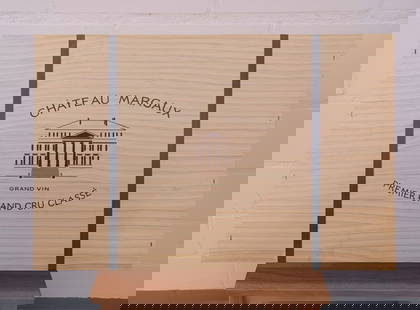 Vin - Chateau Margaux - 2018: Vin - Chateau Margaux - 2018Caisse en bois de 6 Bouteilles 0.75Cl20181er cru classé - Bordeaux - Margaux - RougeTrès bon état Wooden case of 6 bottles 0.75cl20181st class classified - Bordeaux -