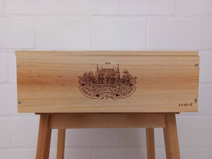 Vin - Chateau Palmer - 2019: Vin - Chateau Palmer - 2019Caisse en bois de 3 Magnums 1.5L20203e cru classé - Bordeaux - Margaux - RougeTrès bon état Wooden case of 3 Magnums 1.5L20203e cru classé - Bordeaux - Margaux -