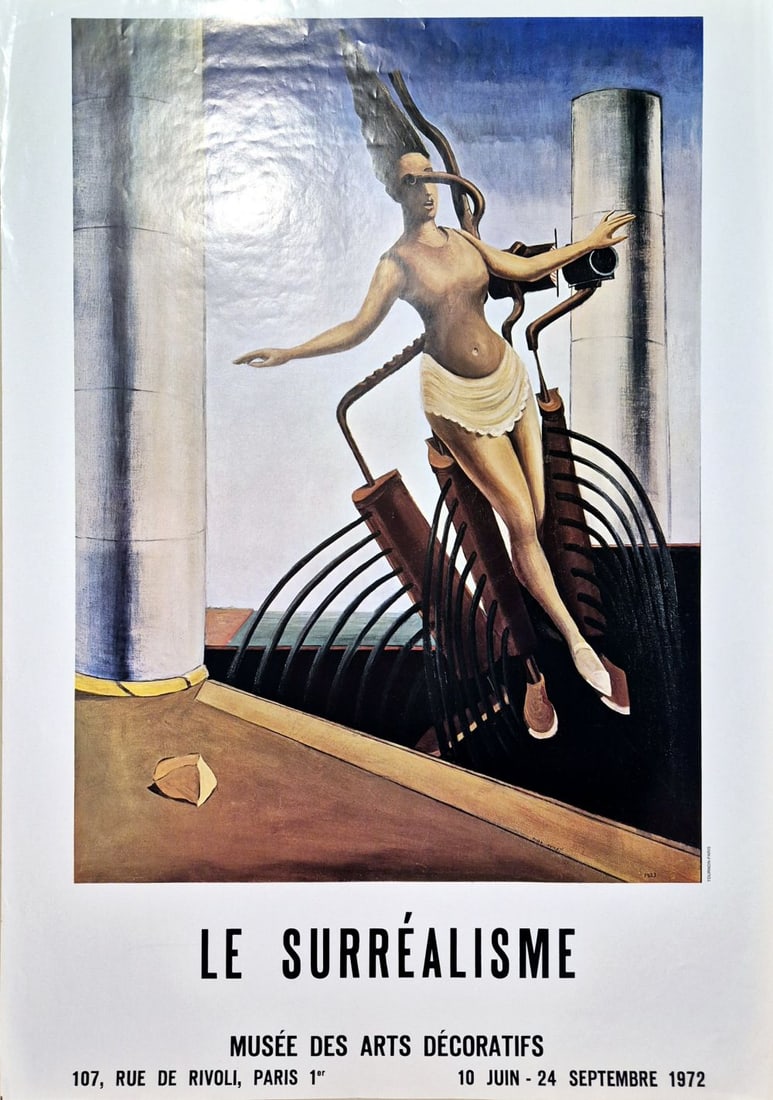 Max Ernst (after) - La Femme Chancelante, 1972: Max Ernst (after) - La Femme Chancelante, 1972Vintage poster. Publisher: Musée des Arts Décoratifs, Paris, 1972. Good condition (wear, small defects), 84 x 59.5 cm.Affiche vintage. Editeur : Musée