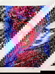 Pellarose - Viva la Vida (Frida Kahlo), 2025: Pellarose - Viva la Vida (Frida Kahlo), 2025Original digigraphy on Hahnemühle Albrecht Dürer 210 gr paper, signed in pencil and numbered /30, Very good condition, 80 x 60 cm.Digigraphie originale