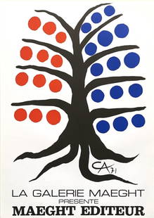 Alexander Calder - Maeght Editeur, 1971: Alexander Calder - Maeght Editeur, 1971Poster on paper. Good condition, 69 x 50 cmAffiche sur papier. Bon état, 69 x 50 cm