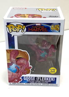Marvel - Pop! Goose (Flerken): Marvel - Pop! Goose (Flerken) Vinyl bobble-head figure in original box. Box dimensions: 17 x 12.5 x 9.5 cmFigurine à tête branlante en vinyle dans sa boîte d'origineDimensions de la boîte : 17 x