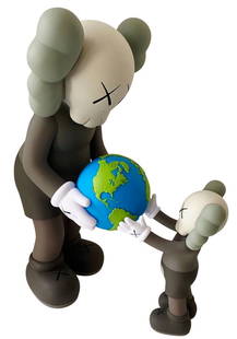 KAWS - The Promise (Brown), 2022: KAWS - The Promise (Brown), 2022Vinyl Art Toy. Comes in original box. Very good condition, 34 x 16 x 25 cm.Jouet artistique en vinyle. Livré dans sa boîte d'origine. Très bon état, 34 x 16 x 25 cm