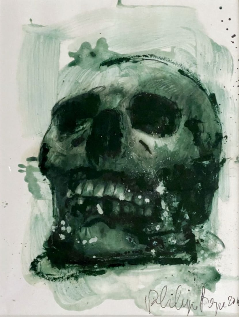 Philippe Pasqua - Vanité, 2011: Philippe Pasqua - Vanité, 2011Mixed Media on paper. Unique artwork, hand signed by the artist. Good condition, 40 x 30 cm.Technique mixte sur papier. Œuvre unique, signée à la main par l'artiste.