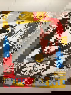 Tessi - John Lennon: Tessi - John Lennon Peinture sur toile Technique mixte 119 x 100 cm Signée Painting on canvasTechnique Mixte119 x 100 cmSigned