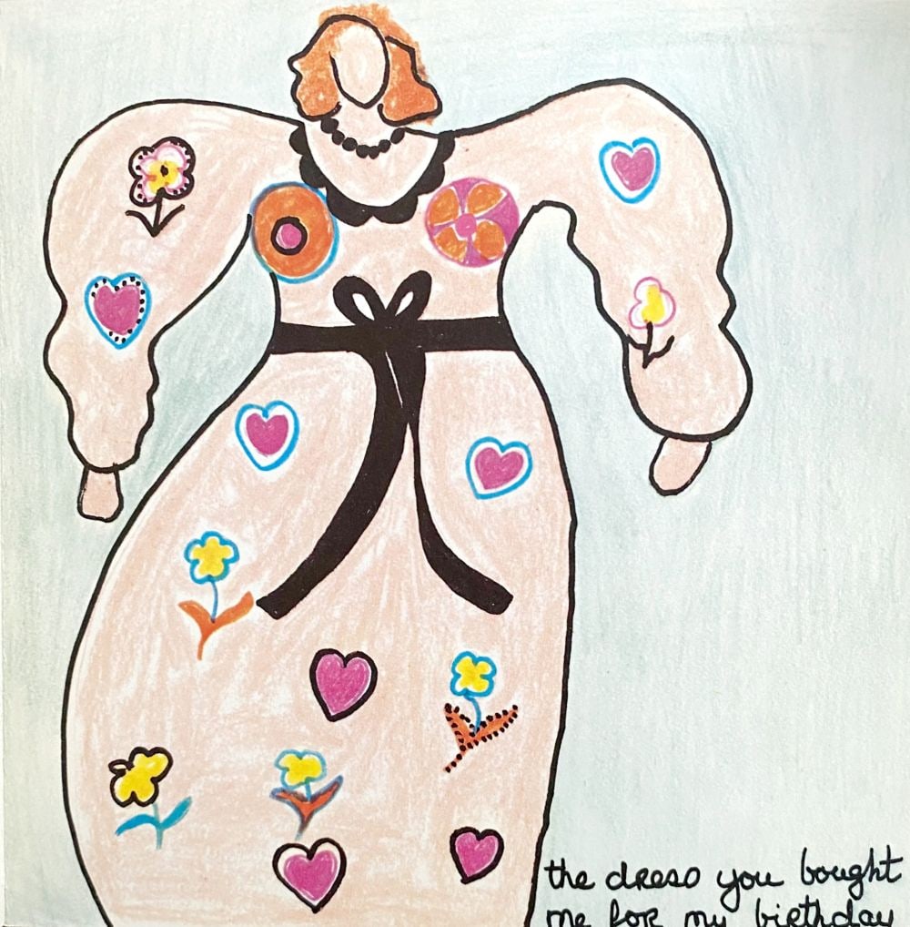 Niki de Saint Phalle - The Dress, 1971: Niki de Saint Phalle - The Dress, 1971Color lithograph on paper (unsigned, unnumbered)Publisher: Litografik AB, Malmö, Sweden, 1971Very good condition, 18 x 18 cmLithographie en couleurs sur papier (
