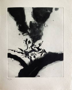 Zao Wou-Ki - Dans les provinces du Nord, 1990: Zao Wou-Ki - Dans les provinces du Nord, 1990Original etching and aquatint on wove paper, not signed, numbered 73/80. Publisher: Zoé Cristiani, 1990. Good condition, 25.5 x 20.5 cm.Eau-forte et aquat