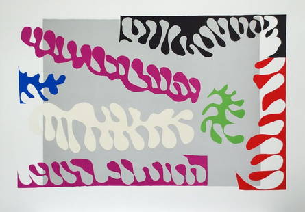 Henri Matisse -  Le Lagon (planche XVII de "Jazz"), 1947: Henri Matisse - Le Lagon (planche XVII de "Jazz"), 1947Lithographie sur papier Vélin BFK RivesImprimeur Atelier Art-Litho, 2007Edition Artvalue, Copyright Succession Matisse58 x 79 cm Color lithograp