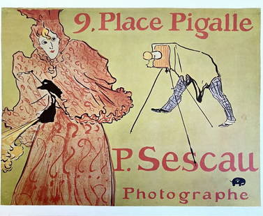 Henri de Toulouse-Lautrec (after) - P. Sescau, 1970: Henri de Toulouse-Lautrec (after) - P. Sescau, 1970Poster on paper, published by KunstKreis, Luzern, 1970. Good condition, 35.5 x 43 cm.Affiche sur papier, éditée par KunstKreis, Luzern, 1970. Bon �