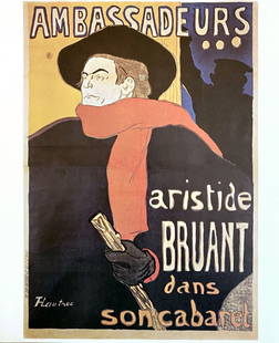 Henri de Toulouse-Lautrec (after) - Ambassadeurs, 1970: Henri de Toulouse-Lautrec (after) - Ambassadeurs, 1970Poster on paper, published by KunstKreis, Luzern, 1970. Good condition, 43 x 35.5 cm.Affiche sur papier, éditée par KunstKreis, Luzern, 1970. Bo
