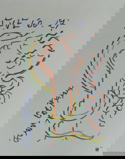 Jean Cocteau - Ève et le serpent: Jean Cocteau - Ève et le serpentColor lithograph on Arches paperPlate signed , not numberedPublished by ArtcurialVery good condition40 × 30 cmLithographie en couleurs sur vélin d'ArchesSignée dans