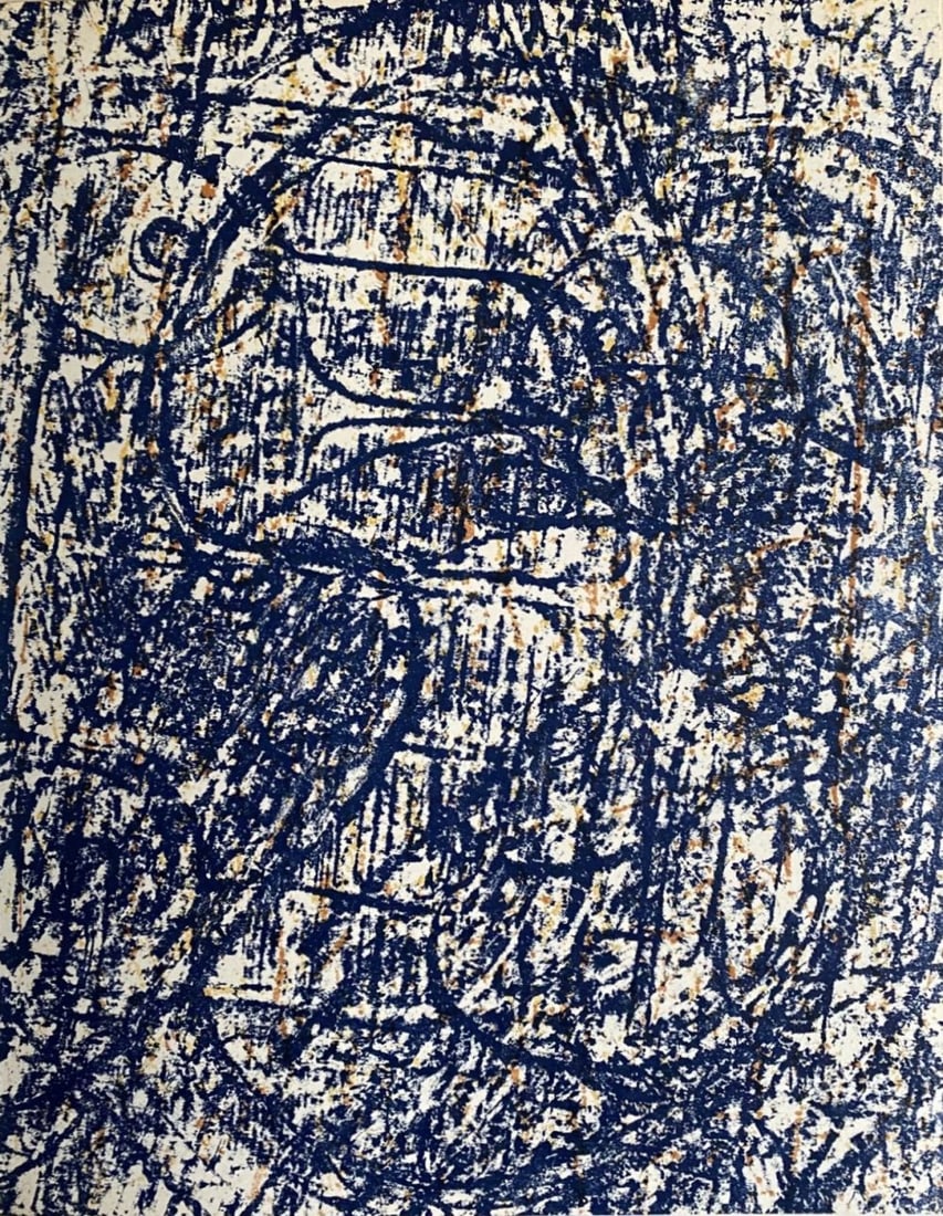 Max Ernst - La forêt bleue, 1962: Max Ernst - La forêt bleue, 1962Original lithograph on paper, not signed, not numbered. Published by San Lazzaro, Paris, 1962. Printed by Mourlot, Paris. Ref.: Spies-Leppin N°89d. Very good conditio