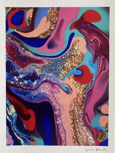 Leslie David - Untitled, Liquids, 2016: Leslie David - Untitled, Liquids, 2016Photographic print on fine art Hahnemühle paper, not signed, numbered /750. Printed in 2016. Very good condition, 18 x 24 cm.Tirage photographique sur papier