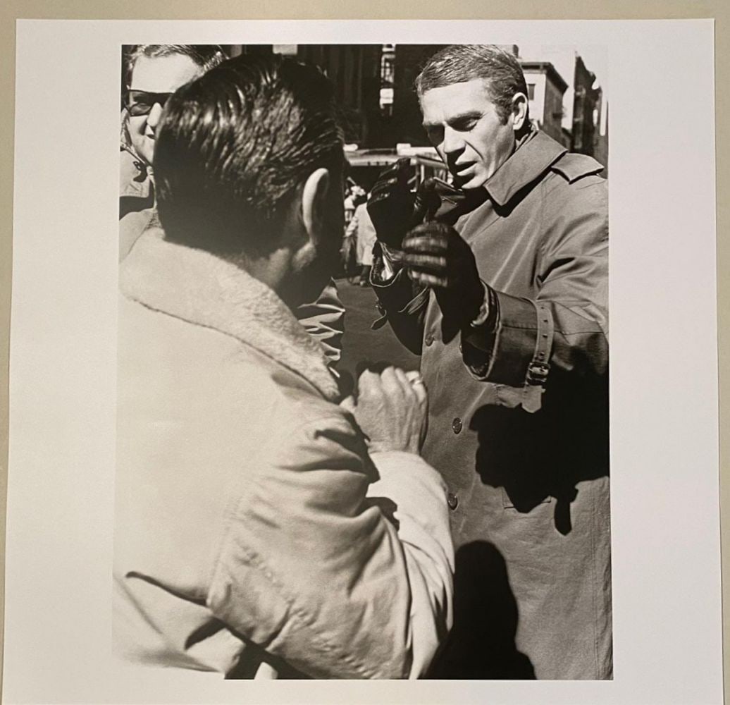 Steve McQueen - photographic print: Steve McQueen - photographic printPhotographic print on paperExtracted from the portfolio "Steve McQueen and James Dean" with preface by H.S.H. Albert of MonacoPublisher: Jay Gatsby, Monaco, 2015Limit