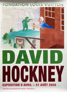 David Hockney - Kerby (After Hogarth) Useful Knowledge, 2025: David Hockney - Kerby (After Hogarth) Useful Knowledge, 2025Offset poster on paper. Publisher: Fondation Louis Vuitton, Paris, 2025. Good condition, 70 x 50 cm.Affiche offset sur papier. Éditeur : Fo