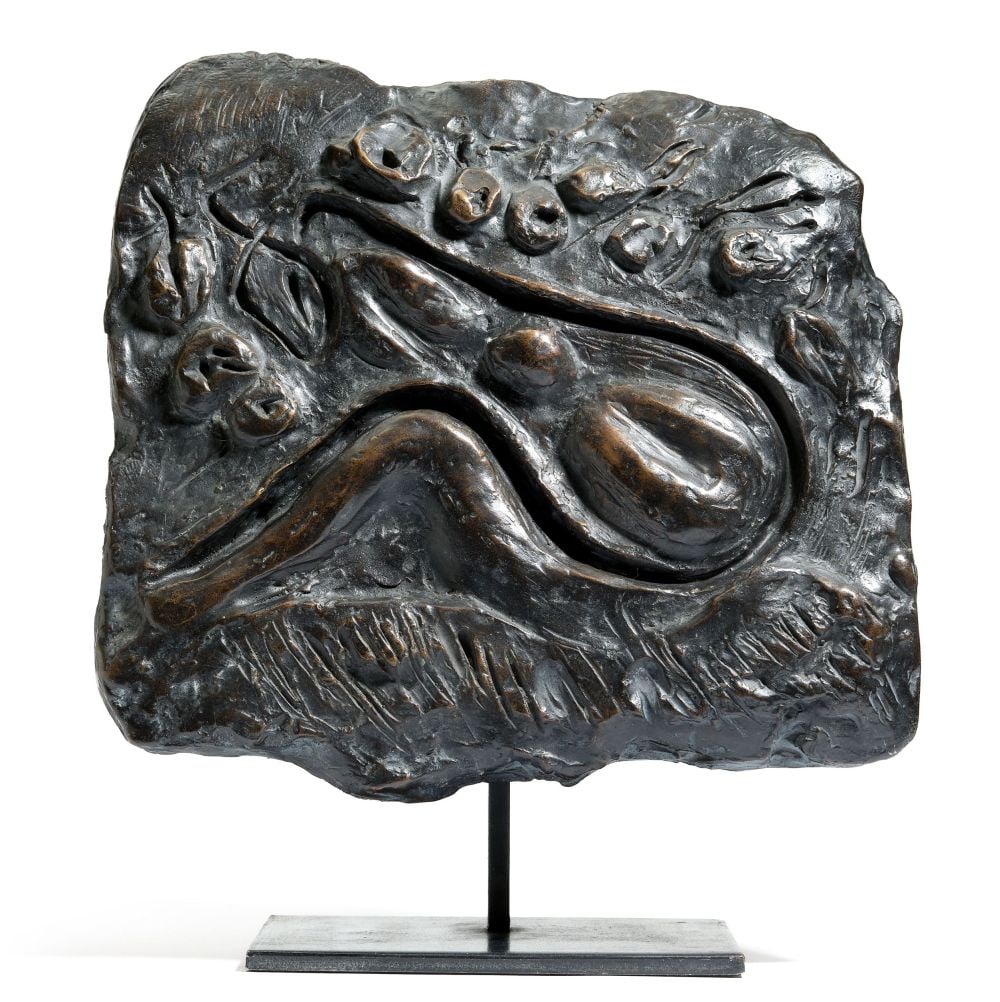 André Masson - La Possédée, 1953: André Masson - La Possédée, 1953Bronze sculpture with black patina, numbered 1/12, monogrammed, with the foundry mark and the gallery stamp on the left side. Foundry: Brustolin, Verona. Cast from 1