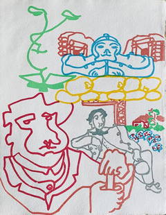 Charles Lapicque - Appareil de la terre, 1961: Charles Lapicque - Appareil de la terre, 1961Original woodcut on wove paper, not signed, not numbered. Extracted from portfolio numbered 64/100. Publisher: Galanis, Paris, 1961. Good condition, 32 x