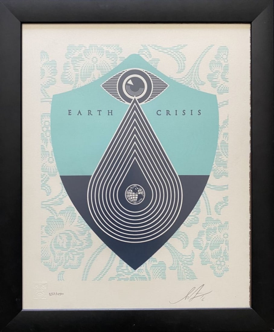 Shepard Fairey - Earth Crisis Letterpress, 2016
