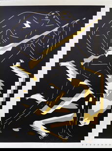 Cleon Peterson - Doom Alone II, 2017: Cleon Peterson - Doom Alone II, 2017Hand-pulled screen print on 290gsm Coventry Rag fine art paper with deckled edges, hand signed and numbered /150. Very good condition, 61 x 46 cm.Sérigraphie réal