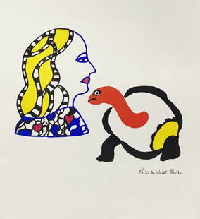Niki de Saint Phalle (after) - La Tortue, 1995: Niki de Saint Phalle (after) - La Tortue, 1995Offset print on paper, plate signed, not numbered. Pigmented paperotherwise good condition, 50.5 x 46 cm.Impression offset sur papier, signée dans la