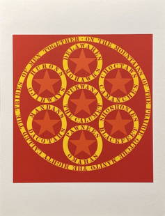 Robert Indiana - The Calumet, 1997: Robert Indiana - The Calumet, 1997Color silkscreen on paper, not signed, not numbered. Extracted from the limited edition portfolio "The American Dream". Publisher: Marco Fine Arts Contemporary Atelie