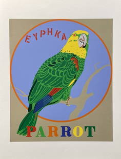 Robert Indiana - Parrot, 1997: Robert Indiana - Parrot, 1997Color silkscreen on paper, not signed, not numbered. Extracted from the limited edition portfolio "The American Dream". Publisher: Marco Fine Arts Contemporary Atelier, El