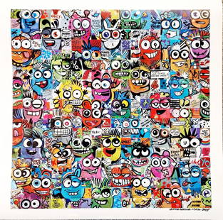 Ary Kp - Les petites bestioles: Ary Kp - Les petites bestiolesOriginal poster on modern matte coated paper 200 g Limited edition of 50 ex, hand-signed and numbered by the artist 70 x 70 cmAffiche originale sur papier couché mat