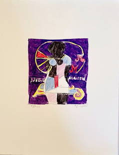Richard Lindner - Marilyn was here, 1970: Richard Lindner - Marilyn was here, 1970Original lithograph on wove paper, signed in pencil & numbered 6/XXX E.A. (Artist's Proof). Limited edition of 150 ex + 30 A.P. Very good condition, 42 x 31