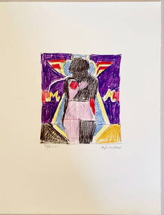 Richard Lindner - Marilyn was here, 1970: Richard Lindner - Marilyn was here, 1970Original lithograph on wove paper, signed in pencil & numbered 6/XXX E.A. (Artist's Proof). Limited edition of 150 ex + 30 A.P. Very good condition, 42 x 31