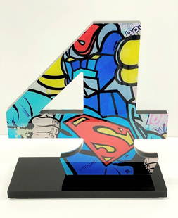 FAT - Four Grandizer / Goldorak, 2022: FAT - Four Grandizer / Goldorak, 2022Acrylic glass sculpture, hand signed & numbered, limited edition 10 + 5 AP.Very good condition, 32 x 30 x 12 cmSculpture en verre acrylique, signée à la main et