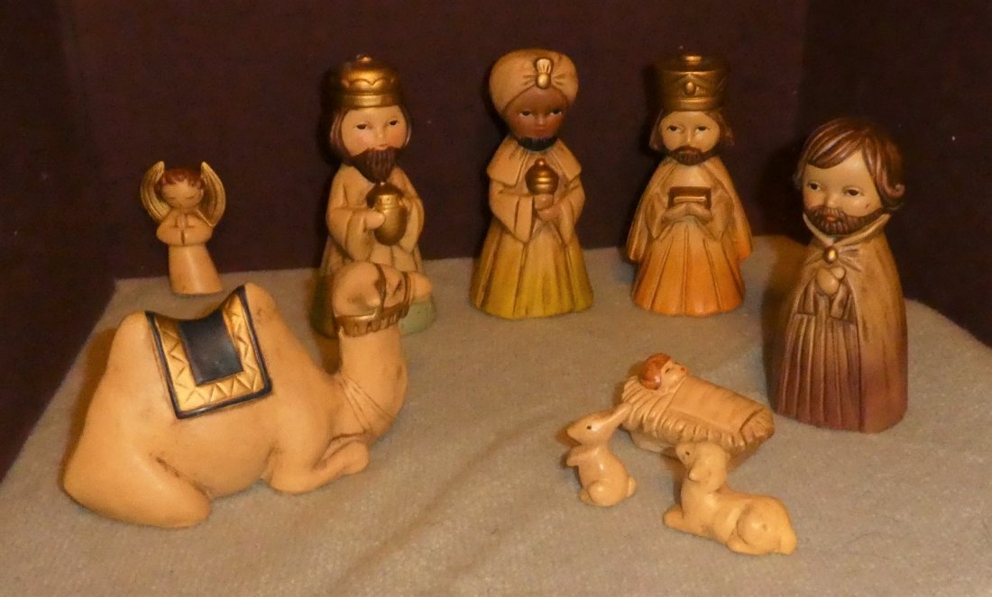 Vintage Japan Nativity Set Animals 3 Kings Jesus Angel (1 of 6)