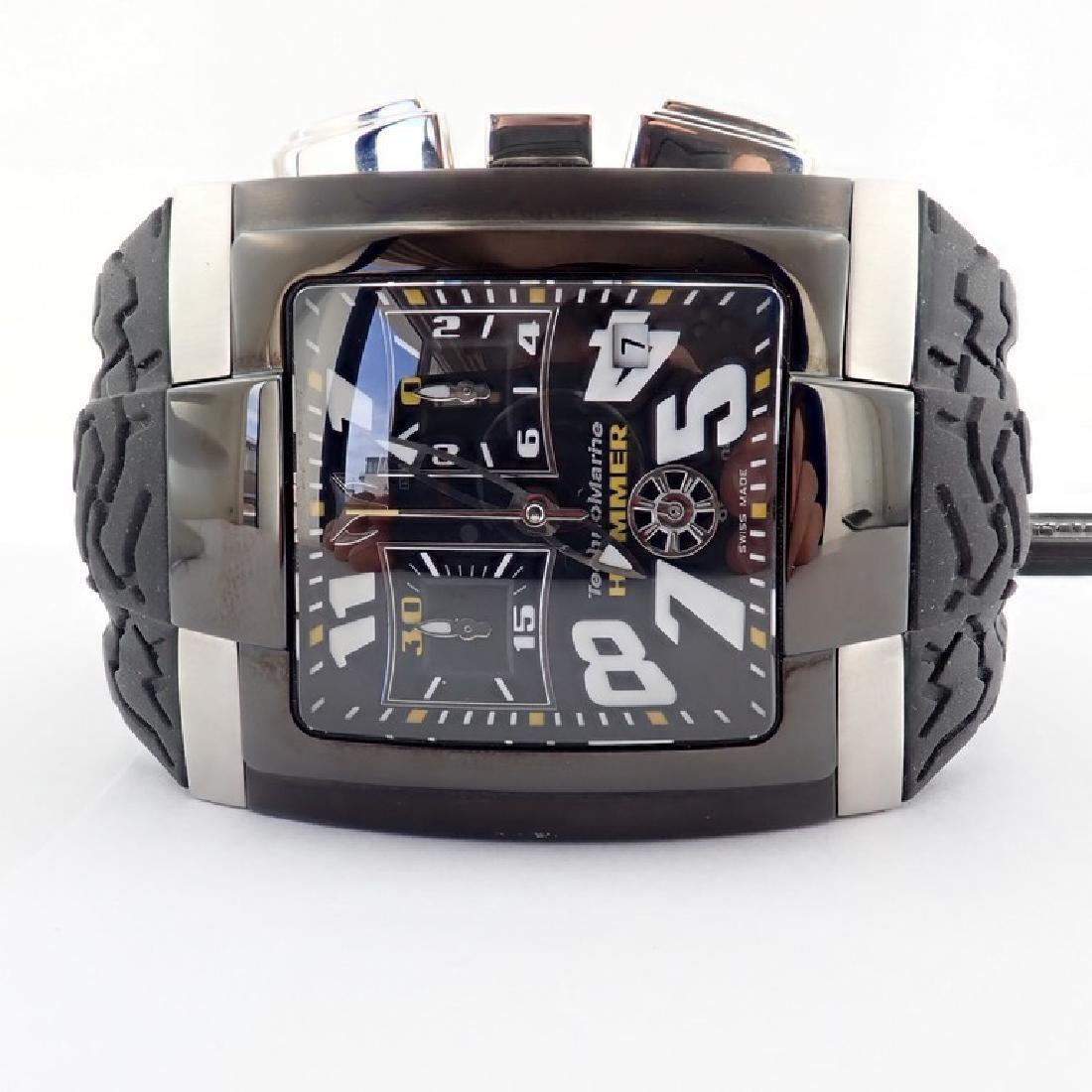 Technomarine Hummer Men Wrist Watch New: Retail Price is 1200 Usd Quartz Steel Case Analogue wristwatch Case Size :45 mm (with crown) Lenght : 25cm Will be shipped by registered mail UPS/DHL or Fedex