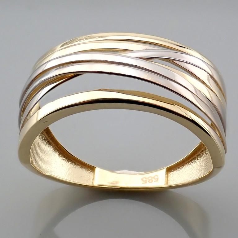Italian Design Ring. In 14K Yellow Gold (1 of 5)
