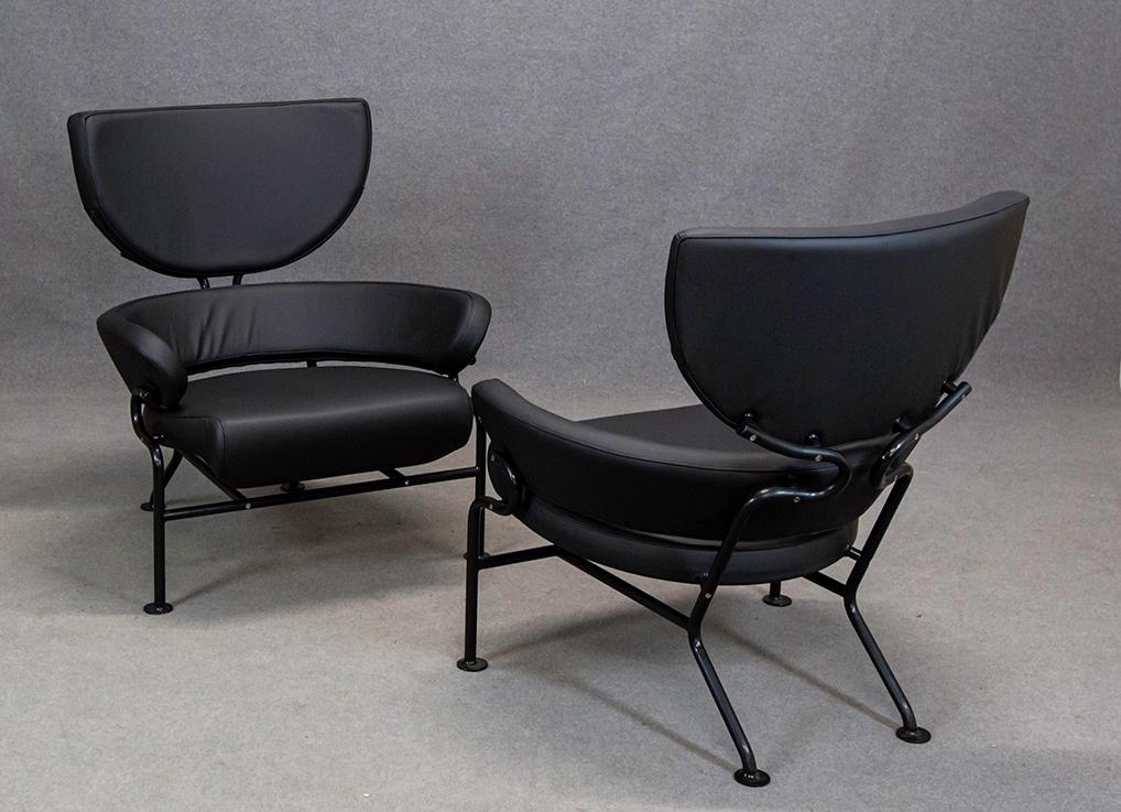 FRANCO ALBINI-POGGI PAVIA. Pair of PL19 armchairs (1 of 3)