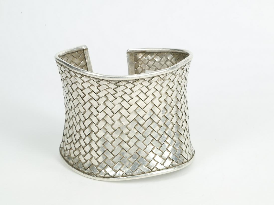 Silver rigid bracelet (1 of 2)