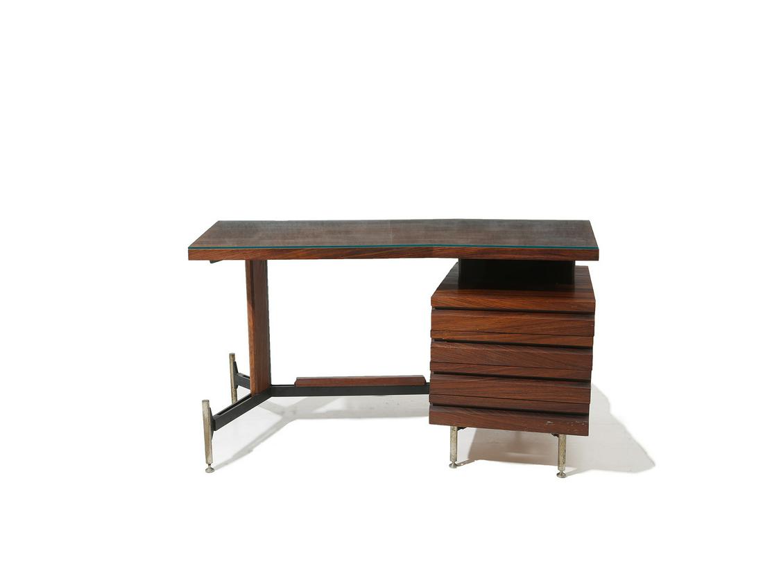Wooden, iron and brass desk (1 of 3)