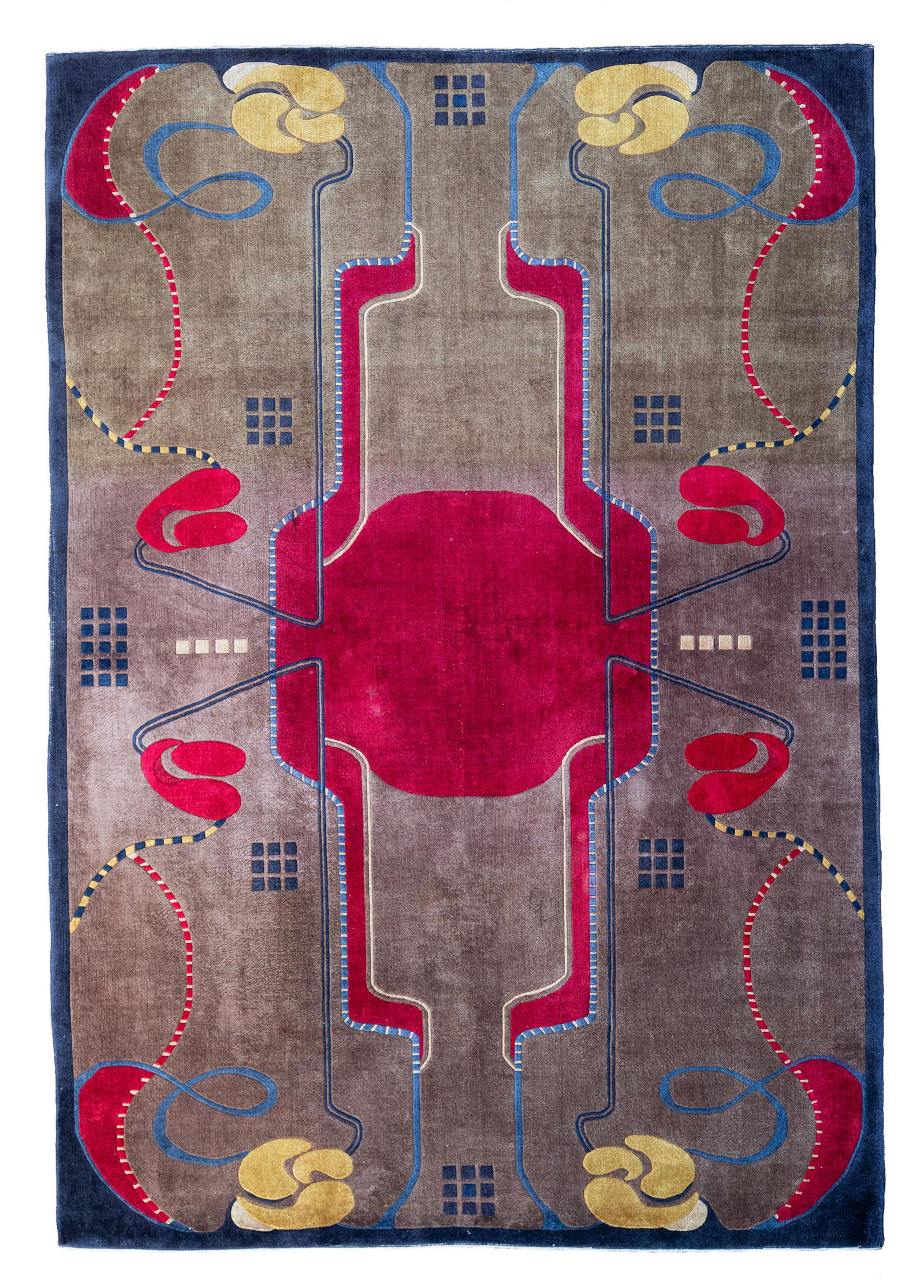 Pekino silk carpet. China. Late 20th century (1 of 5)
