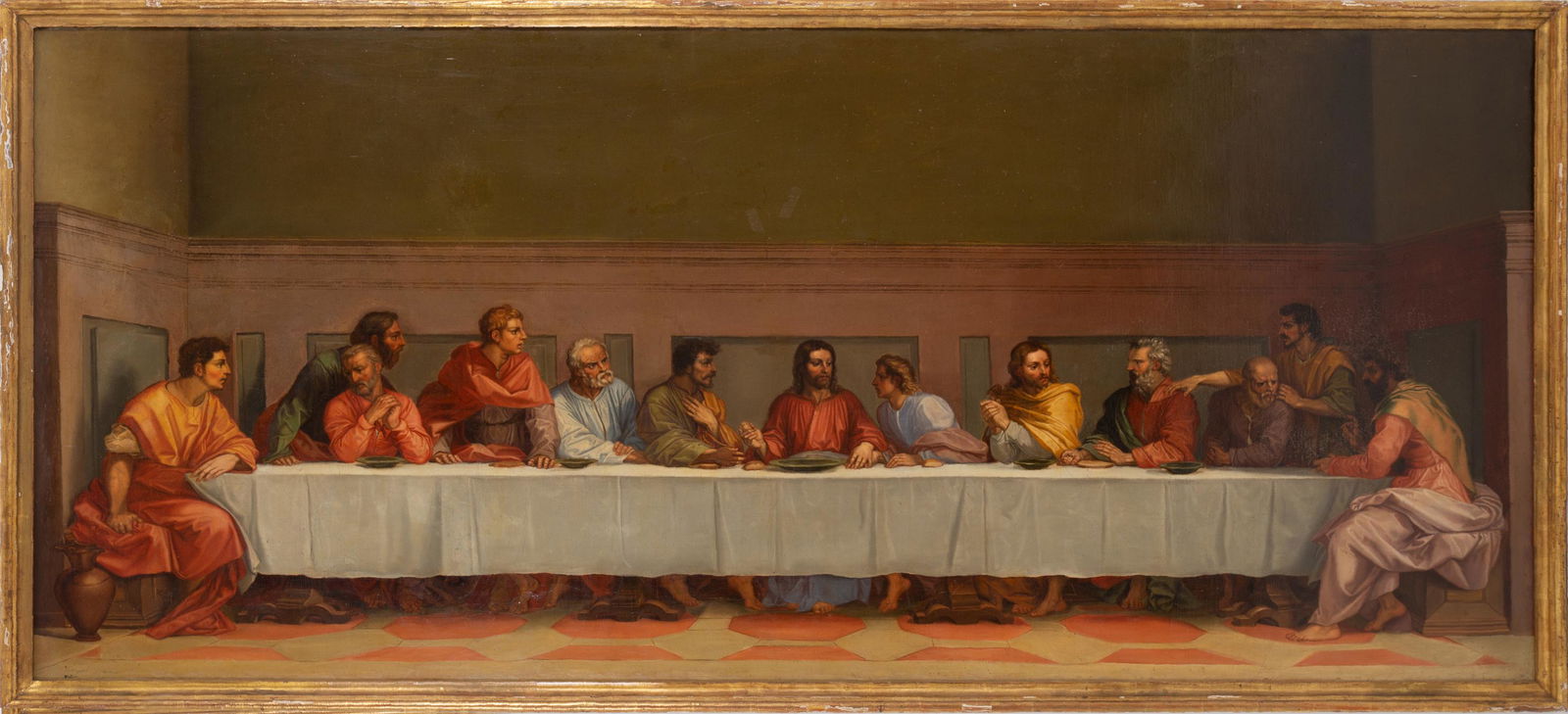 Oil painting on canvas. Signed FERRARI 1845 (1 of 3)