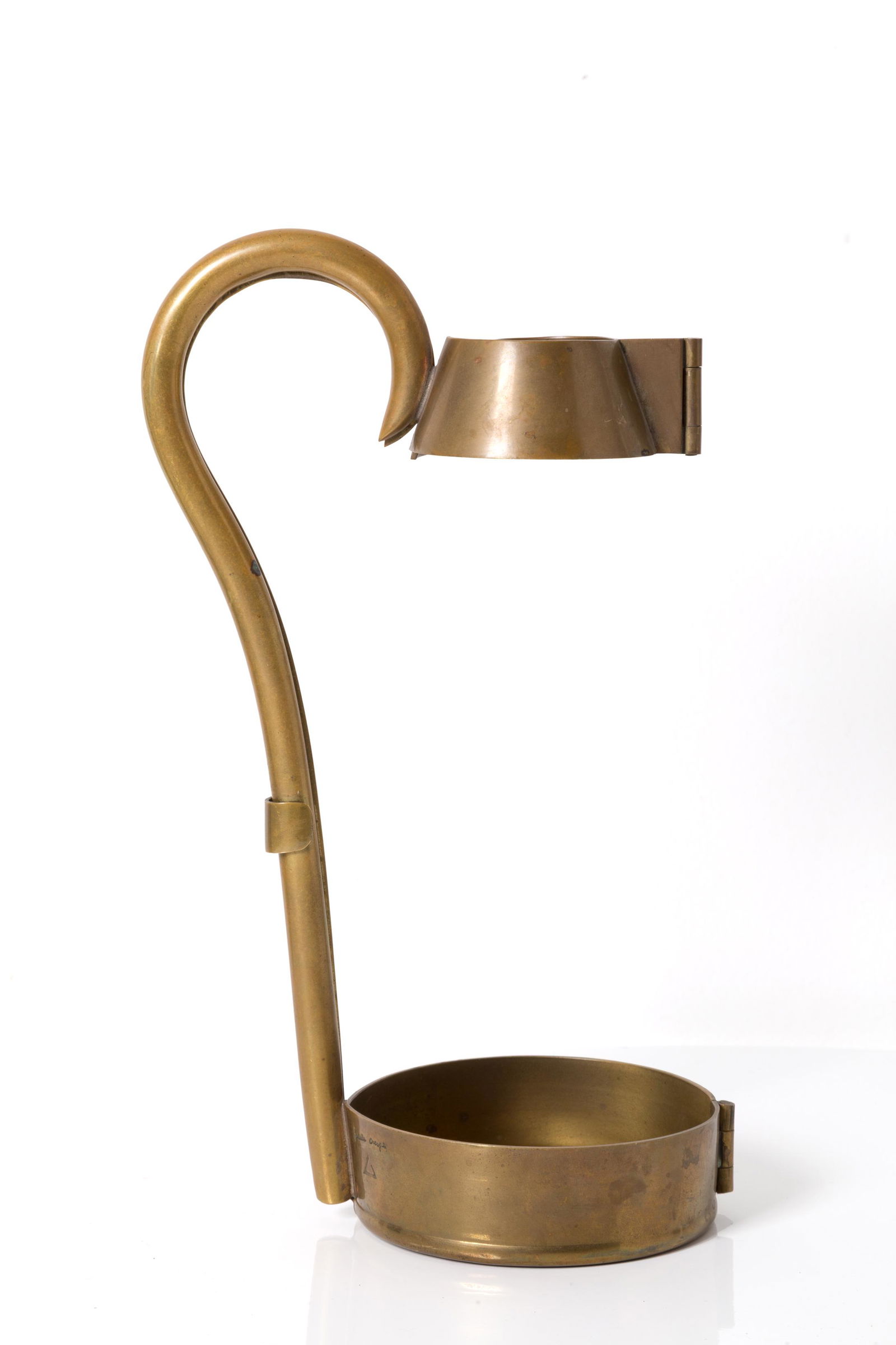 GABRIELLA CRESPI Brass pourer for bottles. Signed (1 of 4)