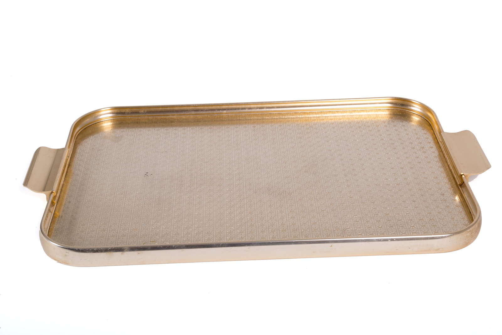 COALPORT. Metal tray. '50s: Vassoio in metallo. Manifattura COALPORT. Anni' 50. Mis. Lung. cm. 52 Prof. cm. 30.5 ca. Vla. 50/100
