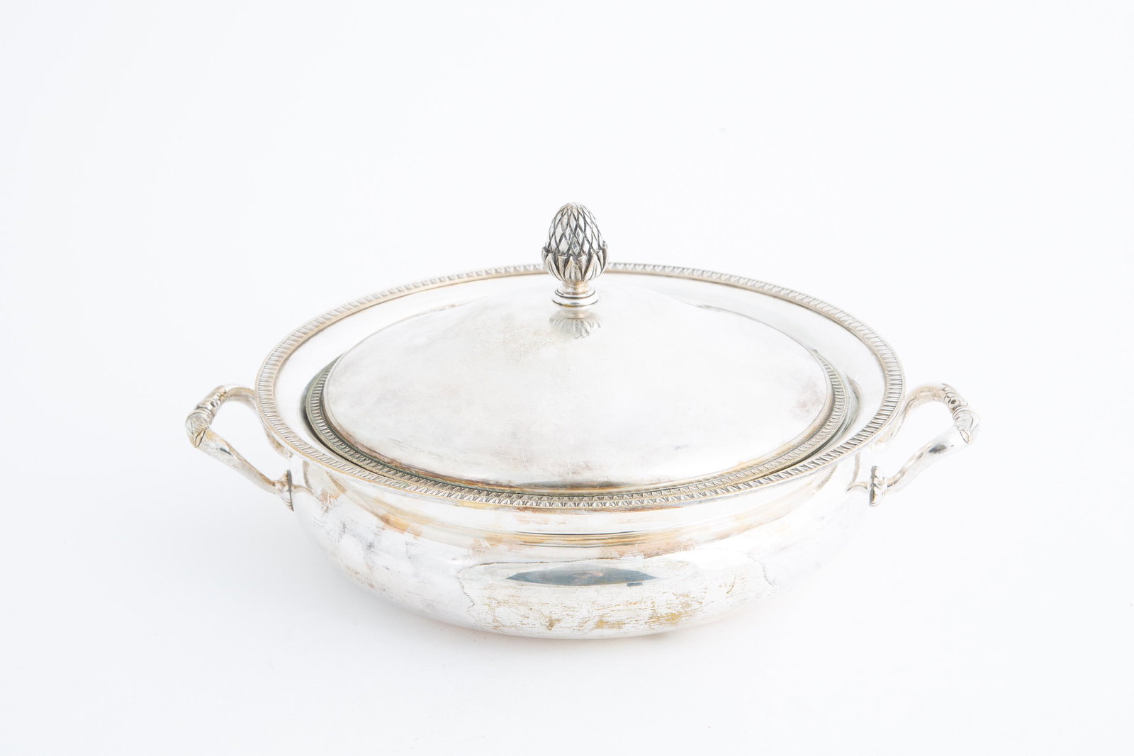 Sheffield silver pot. English silvermark. 19th c. (1 of 5)