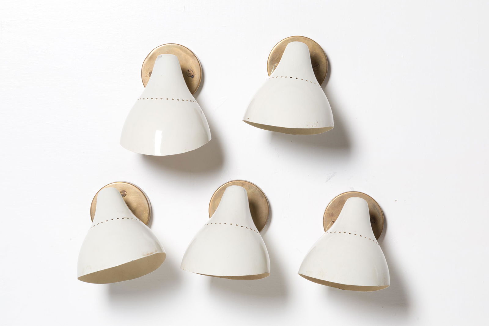 Five brass and metal sconces. STILNOVO. 50s (1 of 4)