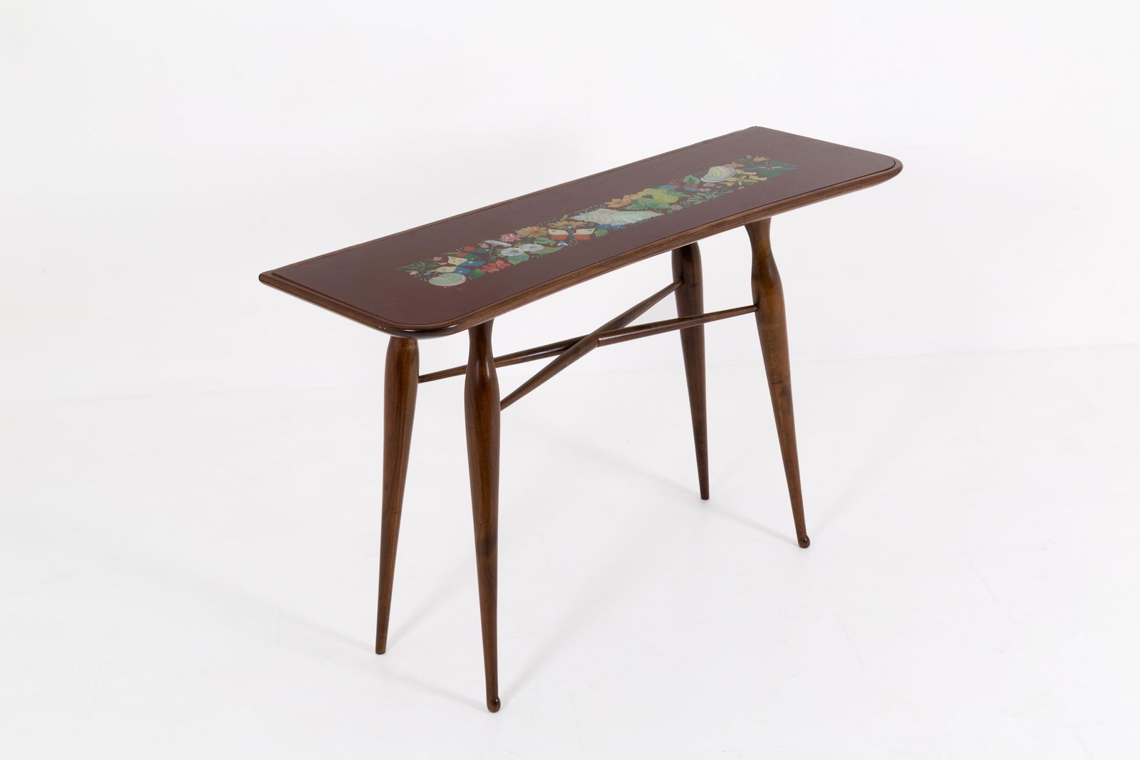 GIOVANNI GARIBOLDI. Wooden console table. 1950s (1 of 5)