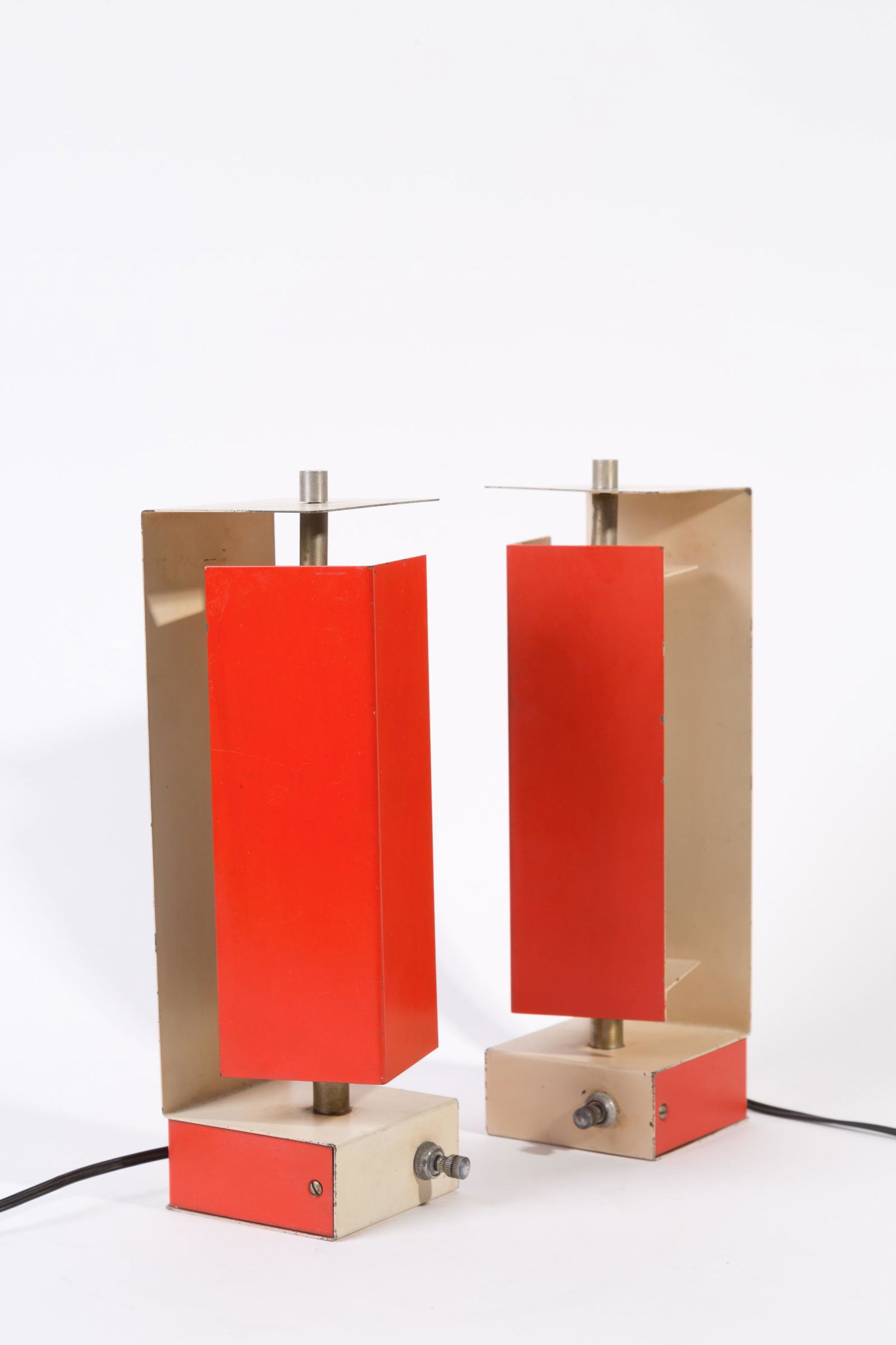 Two metal table lamps. France. 1930-40s (1 of 4)