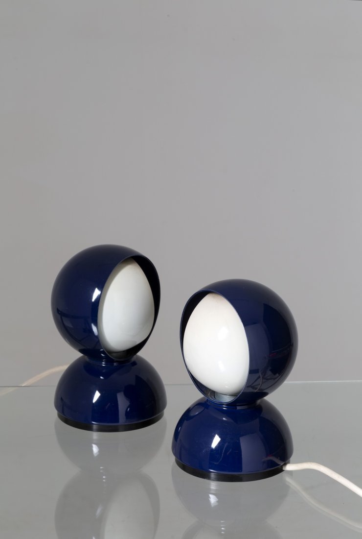V. MAGISTRETTI. Two Eclisse lamps. ARTEMIDE. 60s (1 of 4)